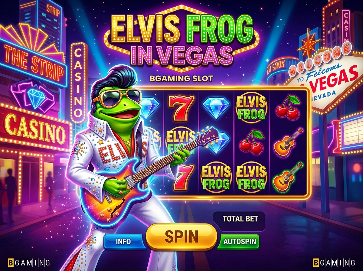 Elvis Frog in Vegas slot by BGaming