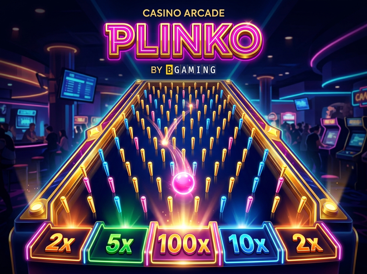 Plinko by BGaming pegboard